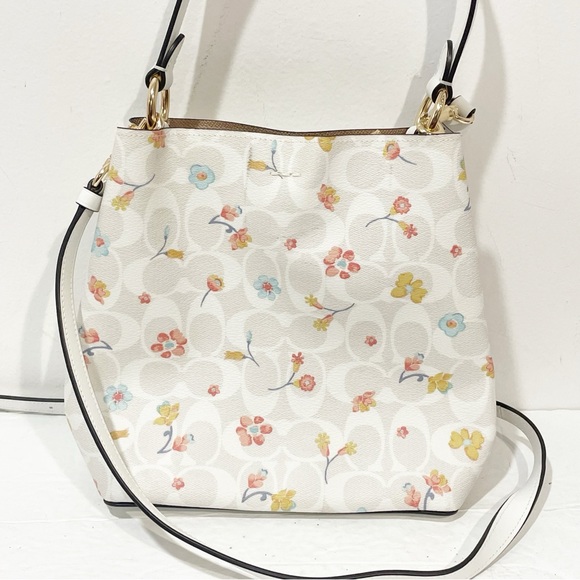 Coach Small Town Bucket Bag Signature Mystical Floral Shoulder Bag - Picture 7 of 7